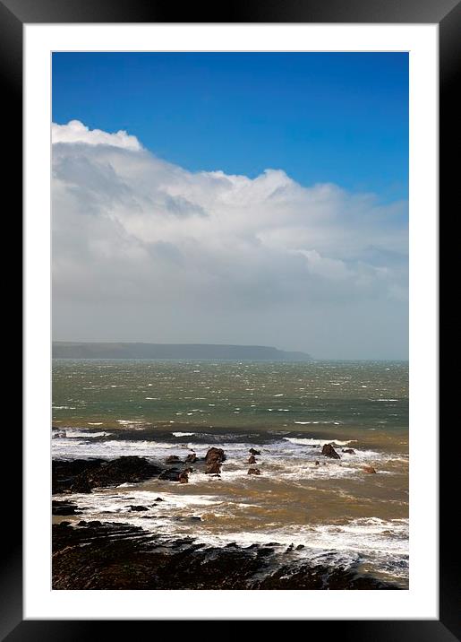 North Devon Coast Framed Mounted Print by Alexia Miles