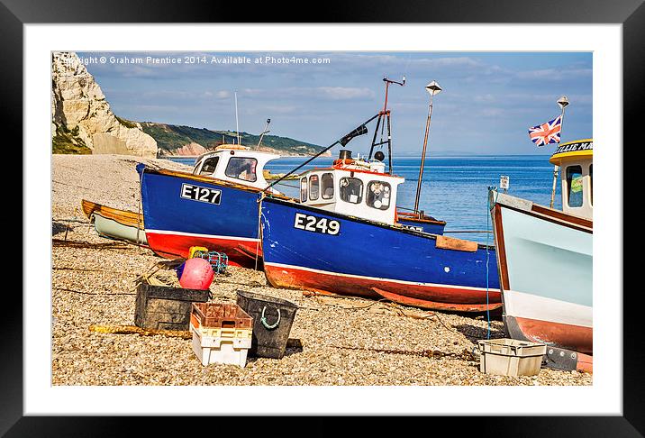 Fishing Boats Framed Mounted Print by Graham Prentice