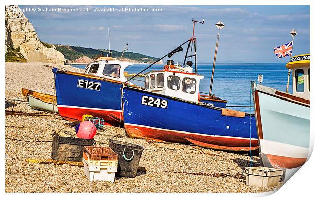 Fishing Boats Print by Graham Prentice
