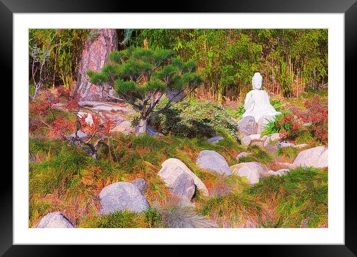 Peace and Tranquility Framed Mounted Print by Ram Vasudev