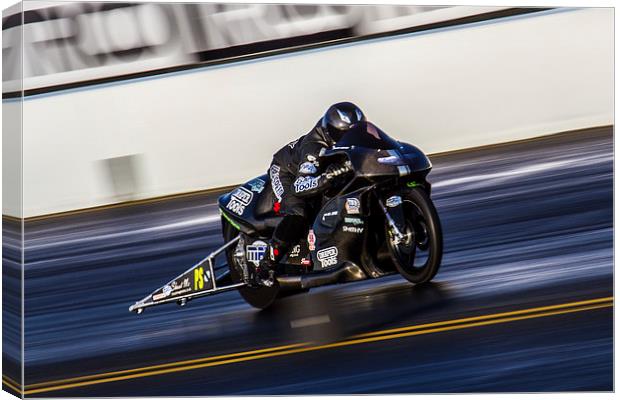 Drag Bike at Santa Pod Canvas Print by Oxon Images