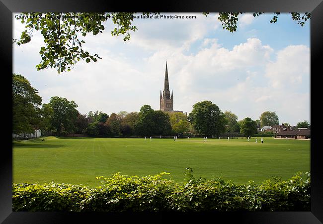 Norwich Cricket Framed Print by Jordan Browning Photo