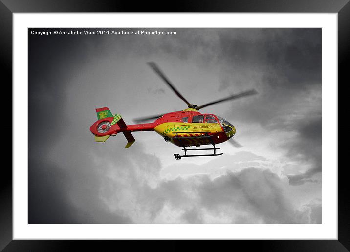 Air Ambulance Framed Mounted Print by Annabelle Ward