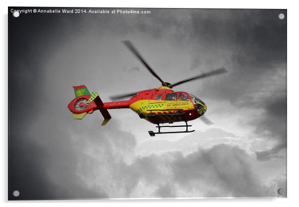 Air Ambulance Acrylic by Annabelle Ward