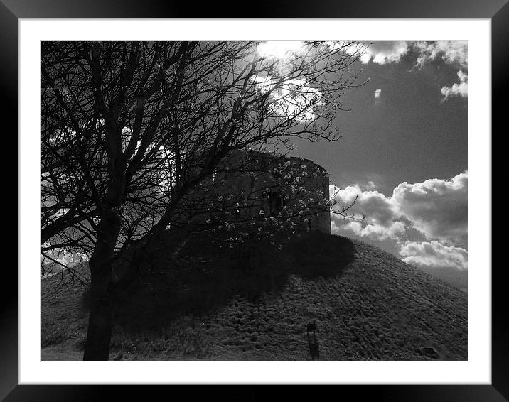 York, Cliffords tower in plastic Framed Mounted Print by Robert Gipson