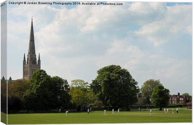 Norwich City Cricket Canvas Print by Jordan Browning Photo