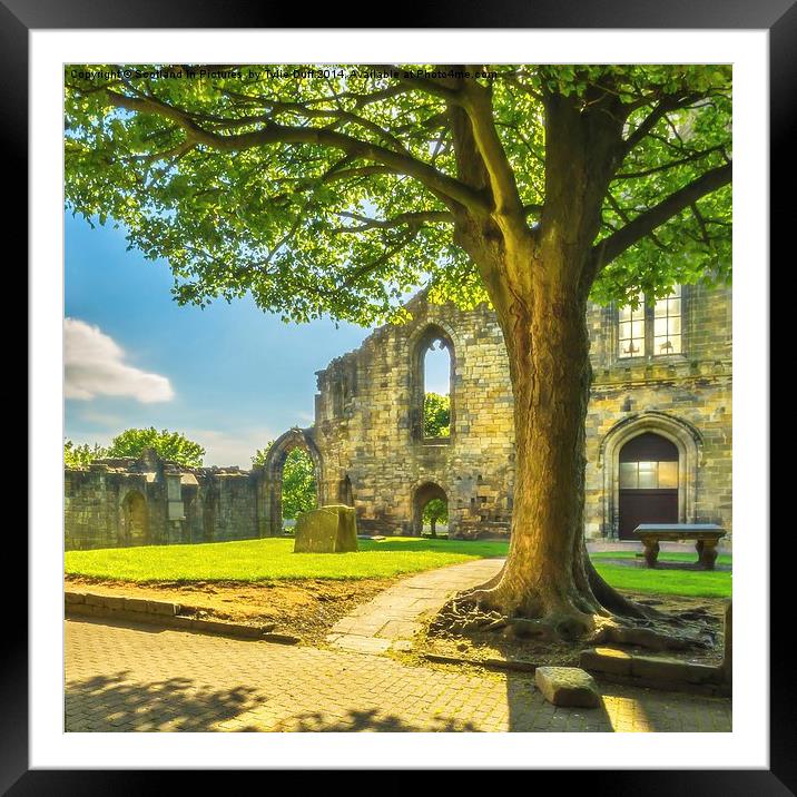 Kilwinning Abbey Ayrshire Framed Mounted Print by Tylie Duff Photo Art