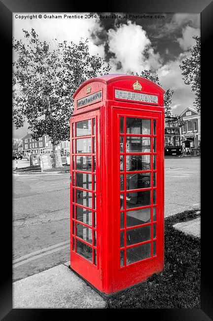 Red Telephone Box Framed Print by Graham Prentice