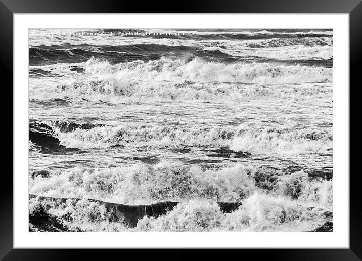 Stormy Sea Framed Mounted Print by Graham Prentice