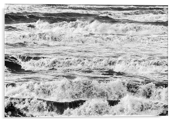 Stormy Sea Acrylic by Graham Prentice