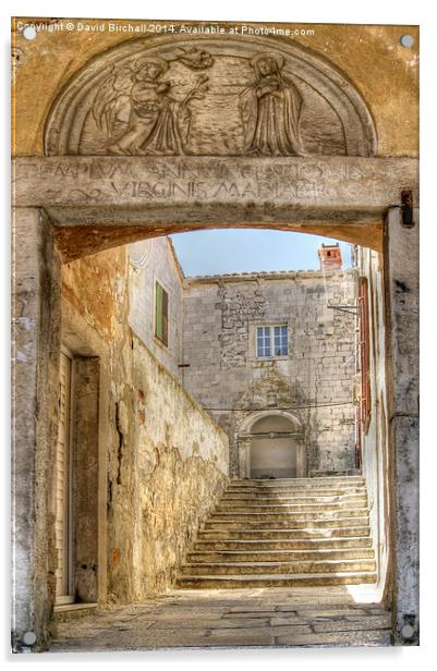 Dubrovnik Old Town Acrylic by David Birchall