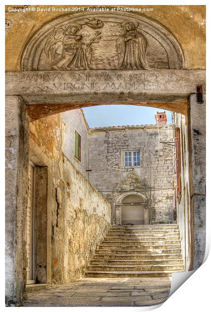 Dubrovnik Old Town Print by David Birchall