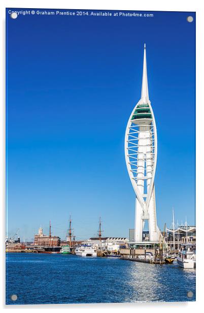 Spinnaker Tower Acrylic by Graham Prentice