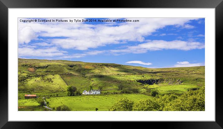 Scottish Hillside Framed Mounted Print by Tylie Duff Photo Art