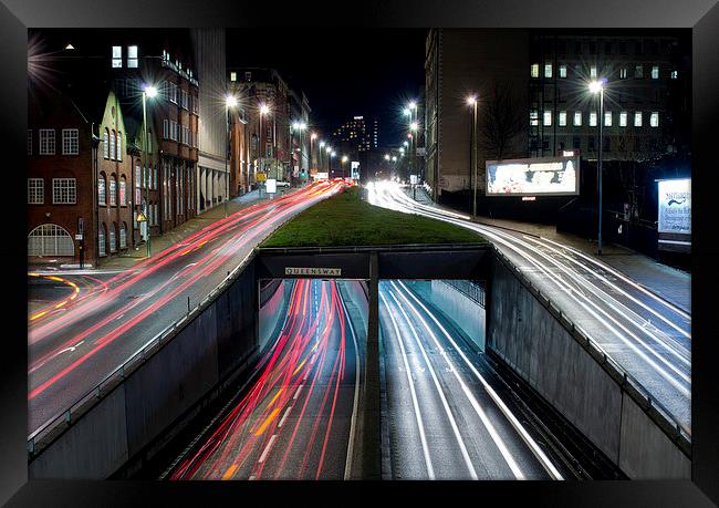 Queensway Tunnel at Night Framed Print by Andy Heap