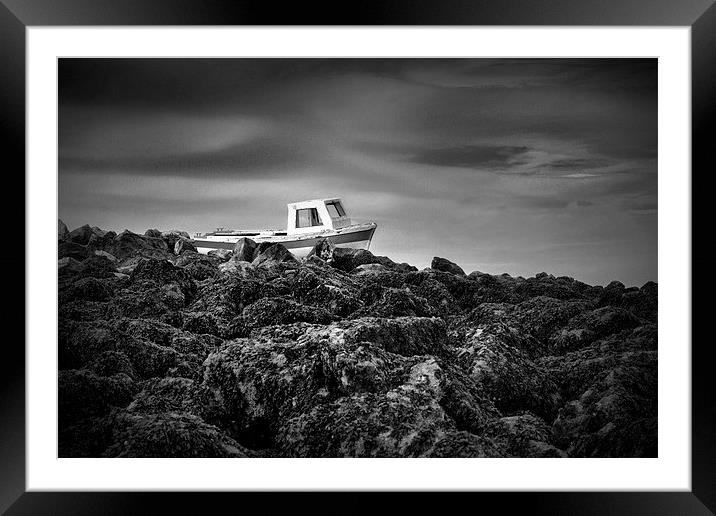 Shipwrecked Framed Mounted Print by Rob Lester