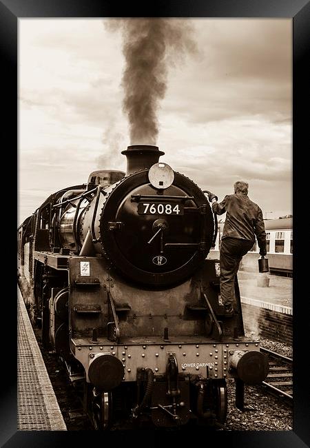Steam Train at Sheringham Framed Print by Stewart Nicolaou