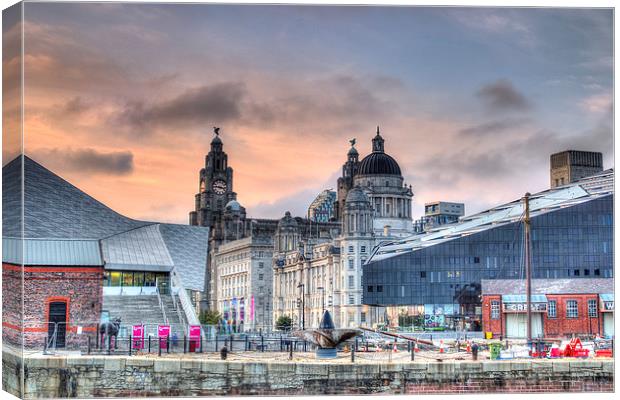 Majestic Liverpool Waterfront Canvas Print by Jason Wells