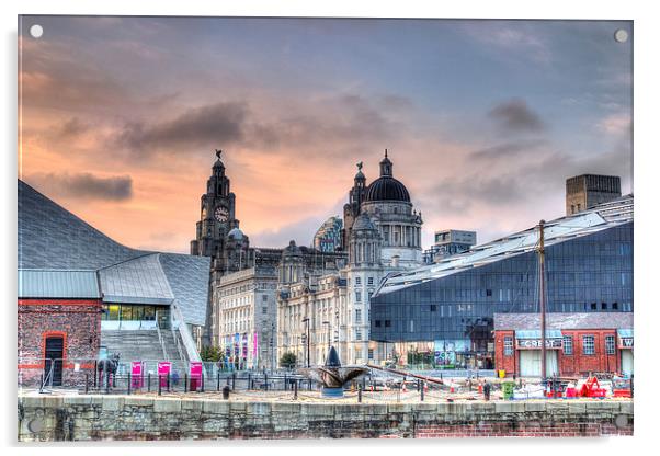 Majestic Liverpool Waterfront Acrylic by Jason Wells