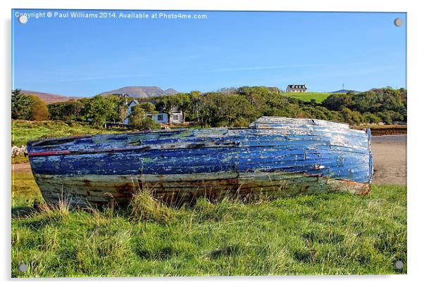 Blue Boat Acrylic by Paul Williams