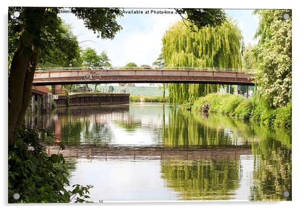 Jarrold Bridge Norwich Acrylic by Jordan Browning Photo