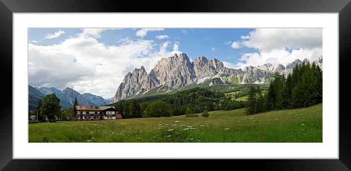 Italian Dolomites Framed Mounted Print by Andy Armitage