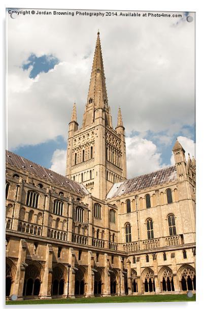 Norwich Cathedral Acrylic by Jordan Browning Photo