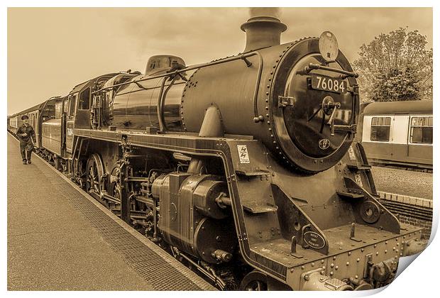 Steam Train at Sheringham Print by Stewart Nicolaou