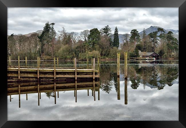 Derwentwater Reflections Keswick Framed Print by Gary Kenyon