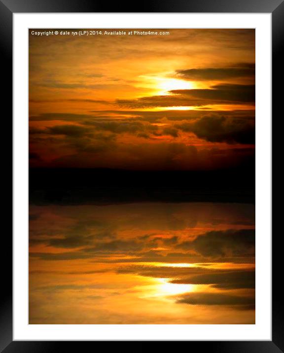 highland light-sunset Framed Mounted Print by dale rys (LP)