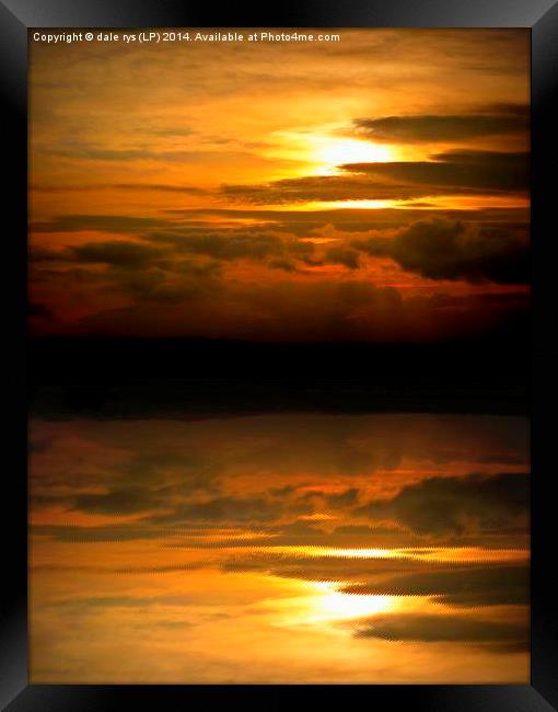 highland light-sunset Framed Print by dale rys (LP)