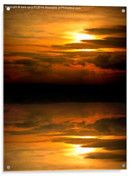 highland light-sunset Acrylic by dale rys (LP)