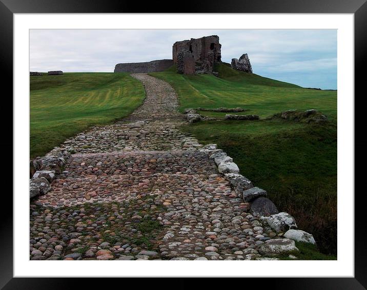 mighty duffus castle Framed Mounted Print by dale rys (LP)