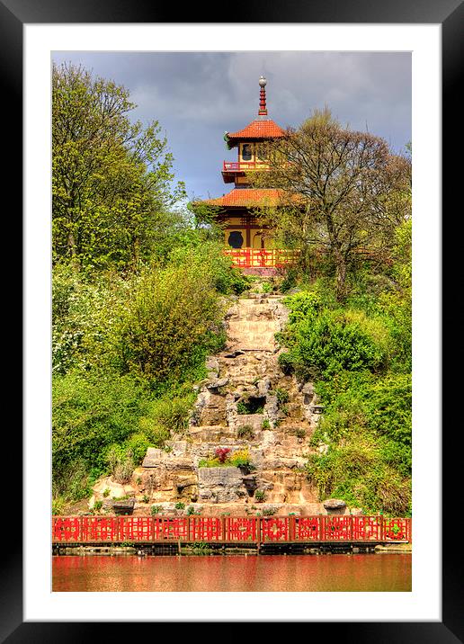 Peasholm Park Pagoda Framed Mounted Print by Tom Gomez