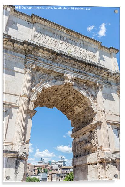 Arch of Titus Acrylic by Graham Prentice