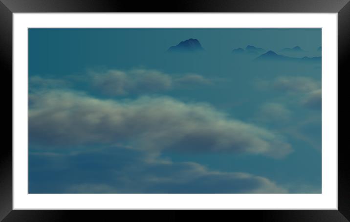 Mountain Mists IV Framed Mounted Print by Hugh Fathers