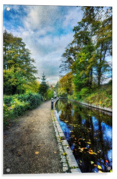 Canal Walk Acrylic by Ian Mitchell