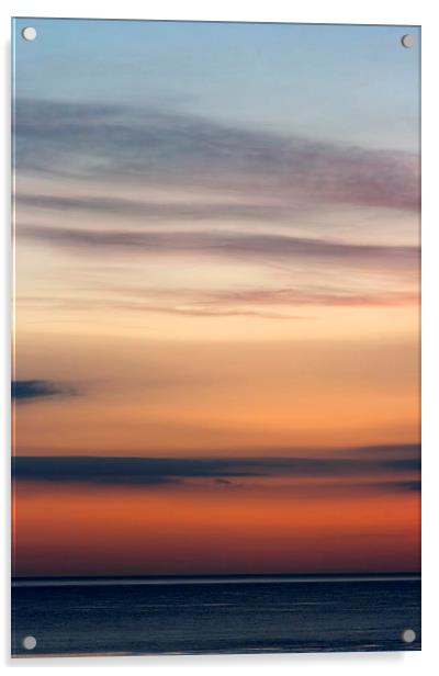 A Mesmerizing Sunrise at Craster, Northumberland. Acrylic by Robert Murray