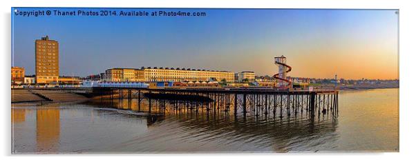 Herne bay panorama Acrylic by Thanet Photos