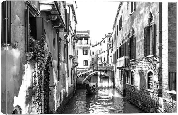 Venice canal Canvas Print by Gary Finnigan