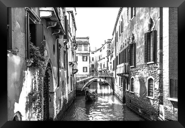 Venice canal Framed Print by Gary Finnigan