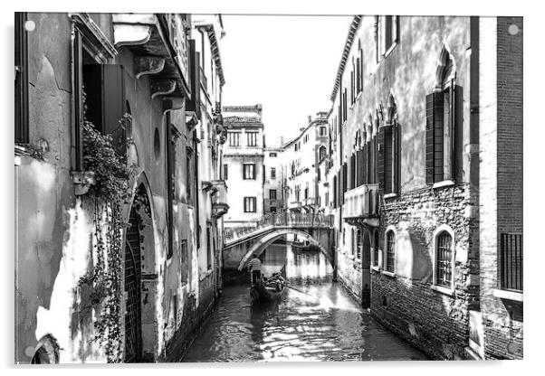 Venice canal Acrylic by Gary Finnigan