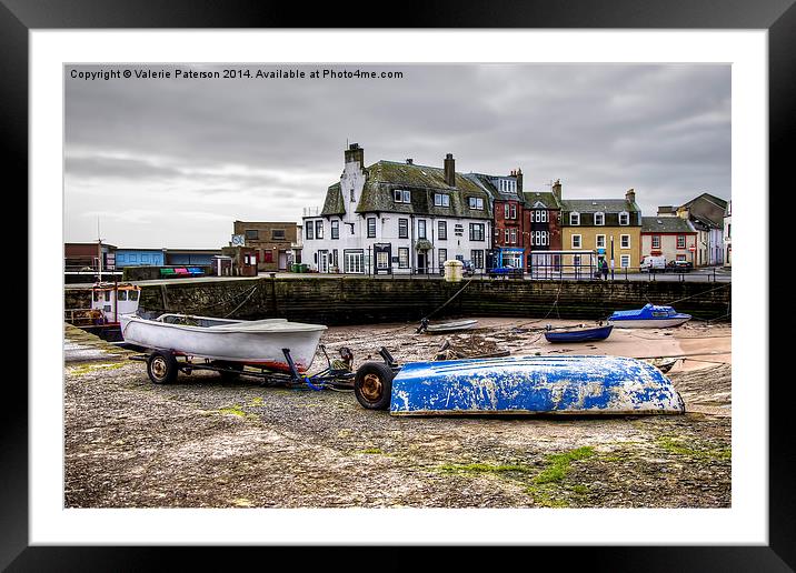 Harbour on Millport Framed Mounted Print by Valerie Paterson