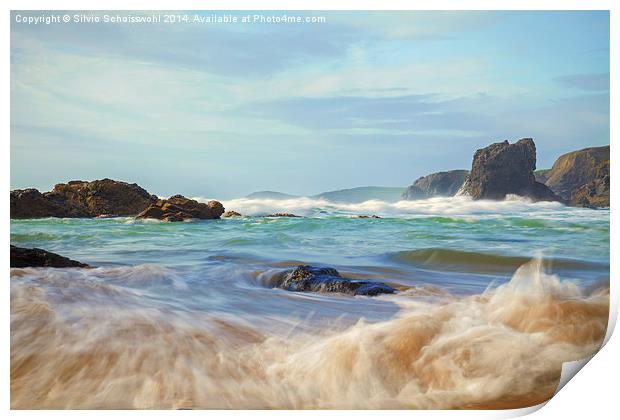 incoming tide Print by Silvio Schoisswohl