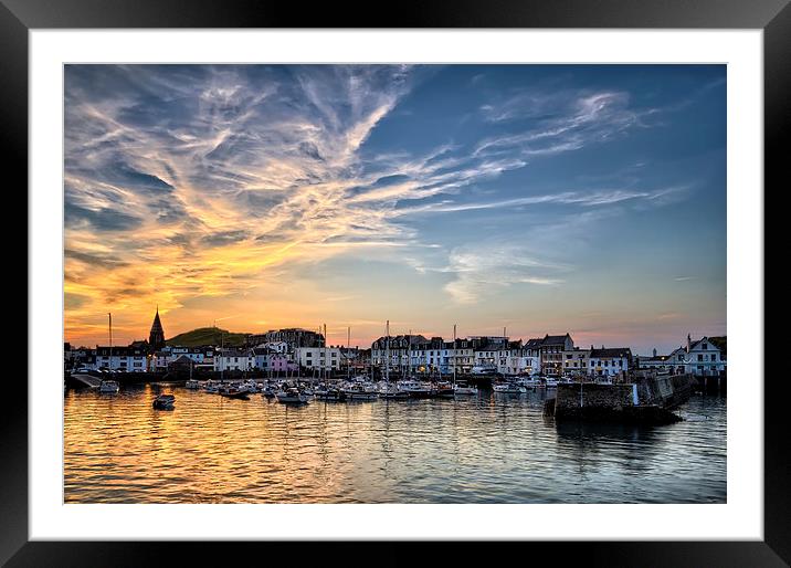 Ilfracombe Harbour Framed Mounted Print by Dave Wilkinson North Devon Ph