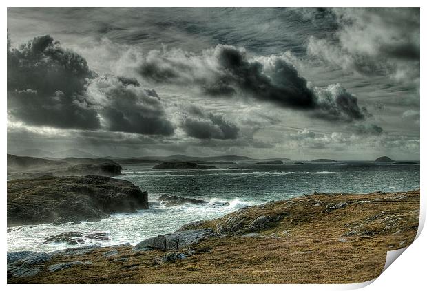 Storm Clouds around Lewis. Print by Robert Murray