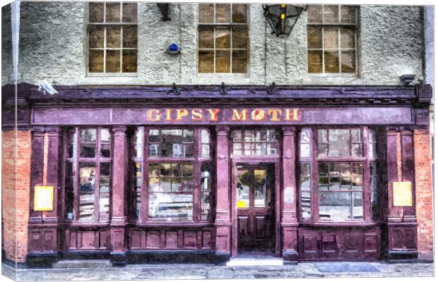 The Gipsy Moth Pub Greenwich Canvas Print by David Pyatt