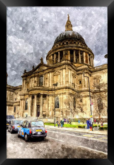 St Pauls Cathedral London Framed Print by David Pyatt