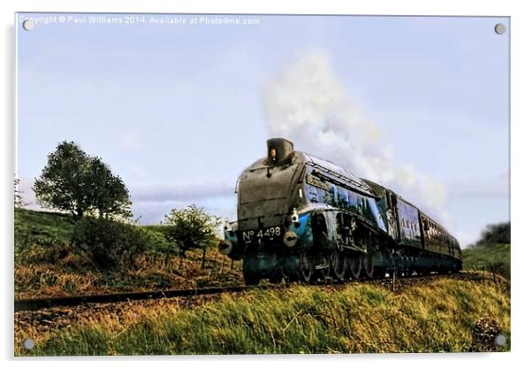 LNER Sir Nigel Gresley Acrylic by Paul Williams