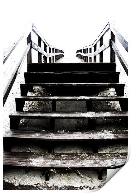Stairway Into The Light Print by Tom and Dawn Gari
